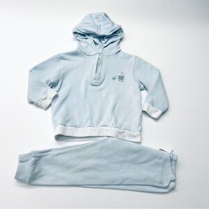 Milly Marie Boutique Knit Blue Hoodie and Jogger Pants Set